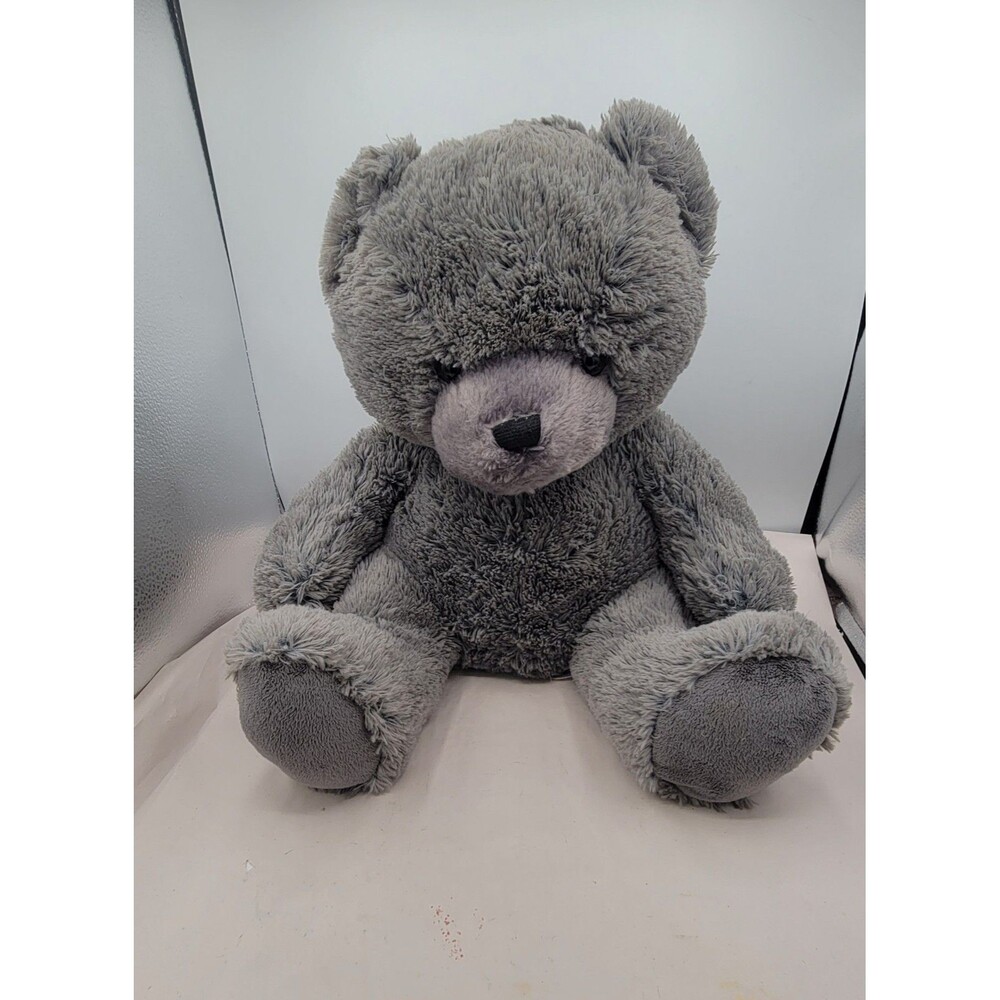 Hug Fun Teddy Bear Plush 18” Gray Grey Soft Stuffed Animal Large Cuddly Toy